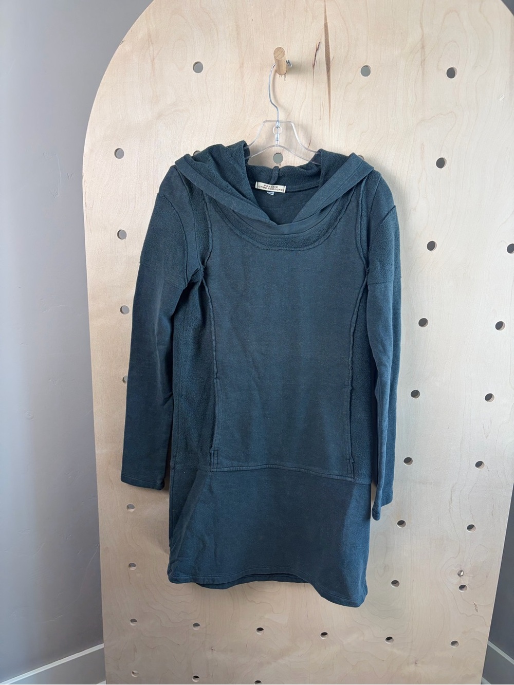 Prairie Underground Hemp & Cotton Organic Hooded Tunic Dress – XS - Picture 2 of 7